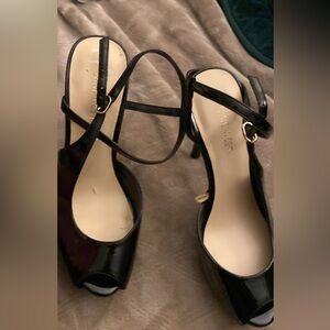 Nine West Black Patent Heels